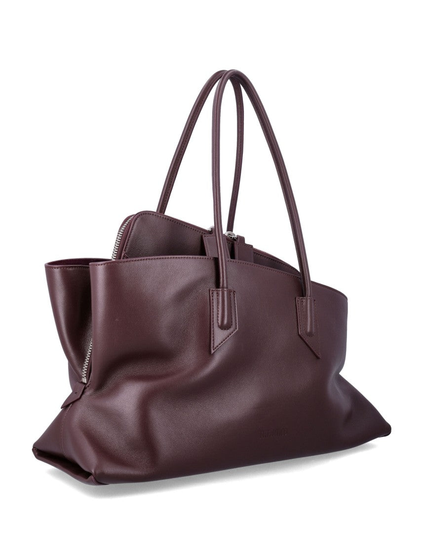 The Attico La Passeggiata Medium Leather Tote Bag