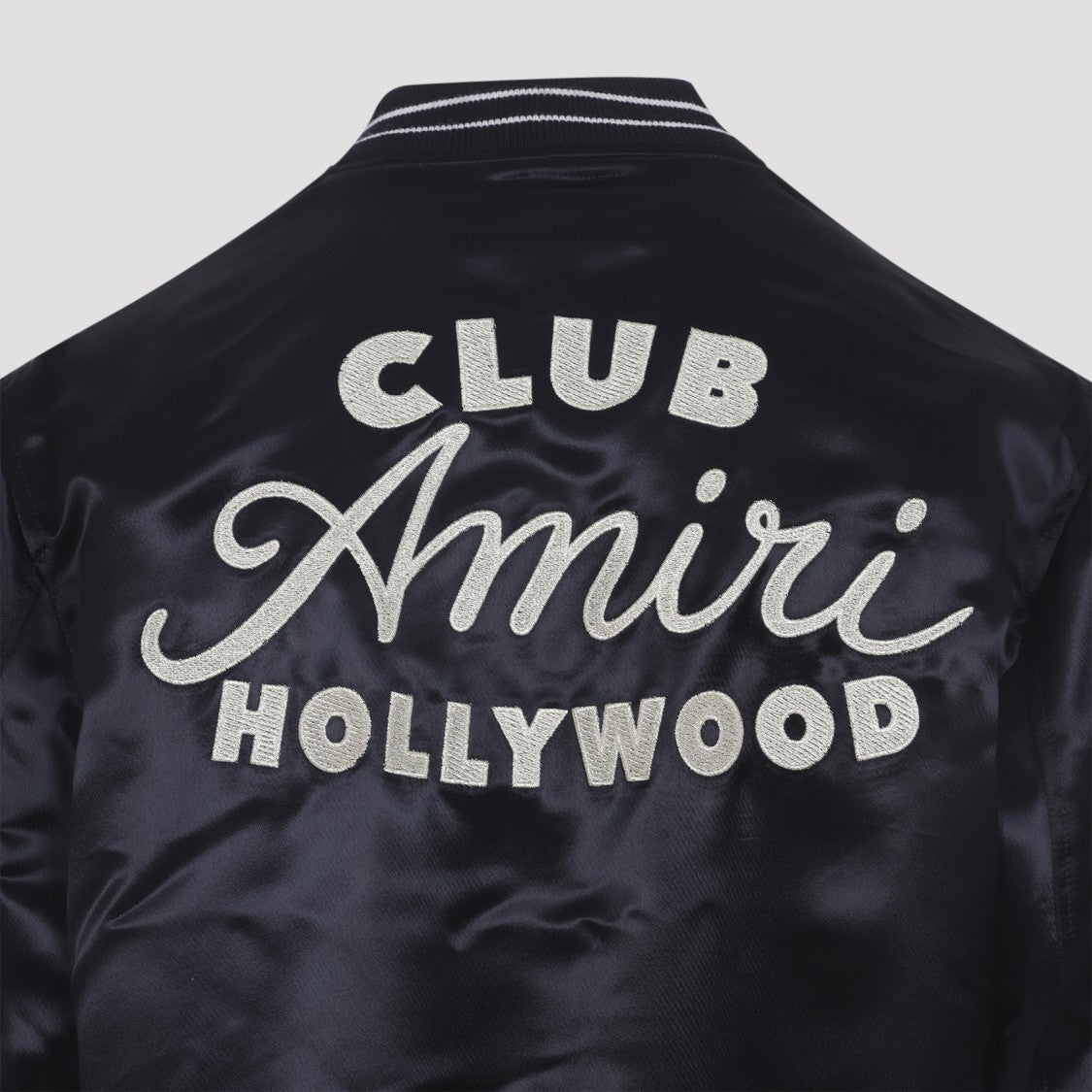 Amiri Club Bomber Black Viscose Jacket