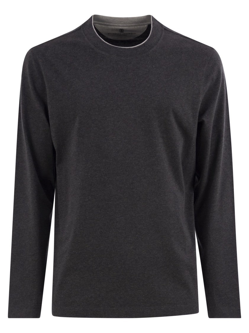 Brunello Cucinelli Crew-Neck Cotton Jersey T-Shirt