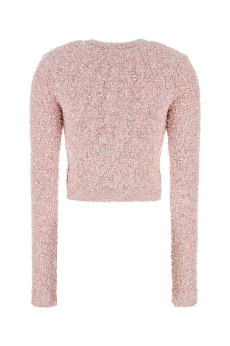 Balenciaga Pink Tweed Cardigan