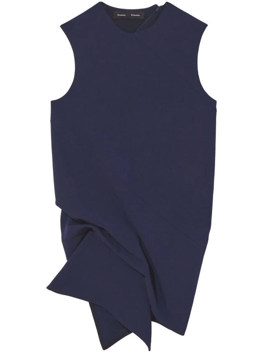 Proenza Schouler Matte Viscose Crepe Spiral Top