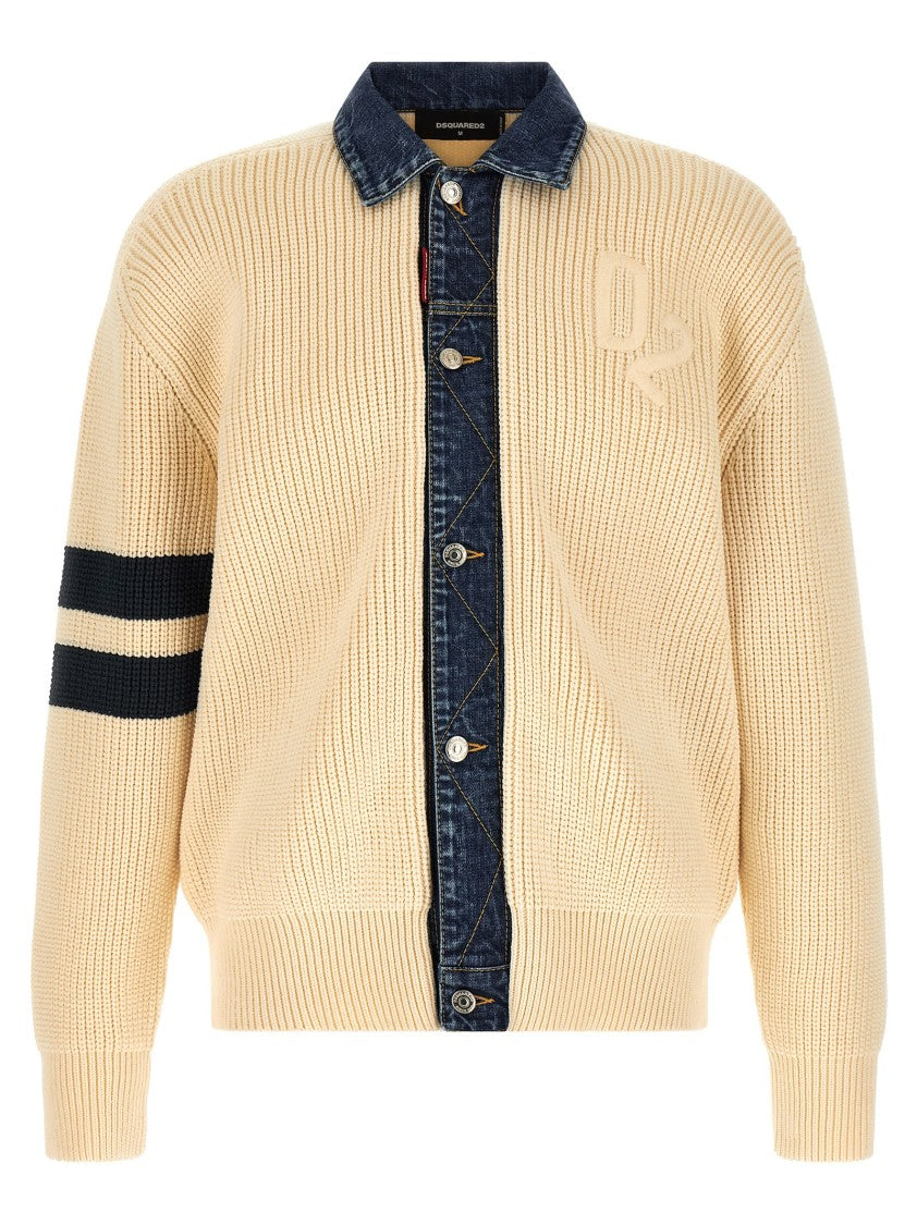 Dsquared2 'Denim Mix D2' Cardigan