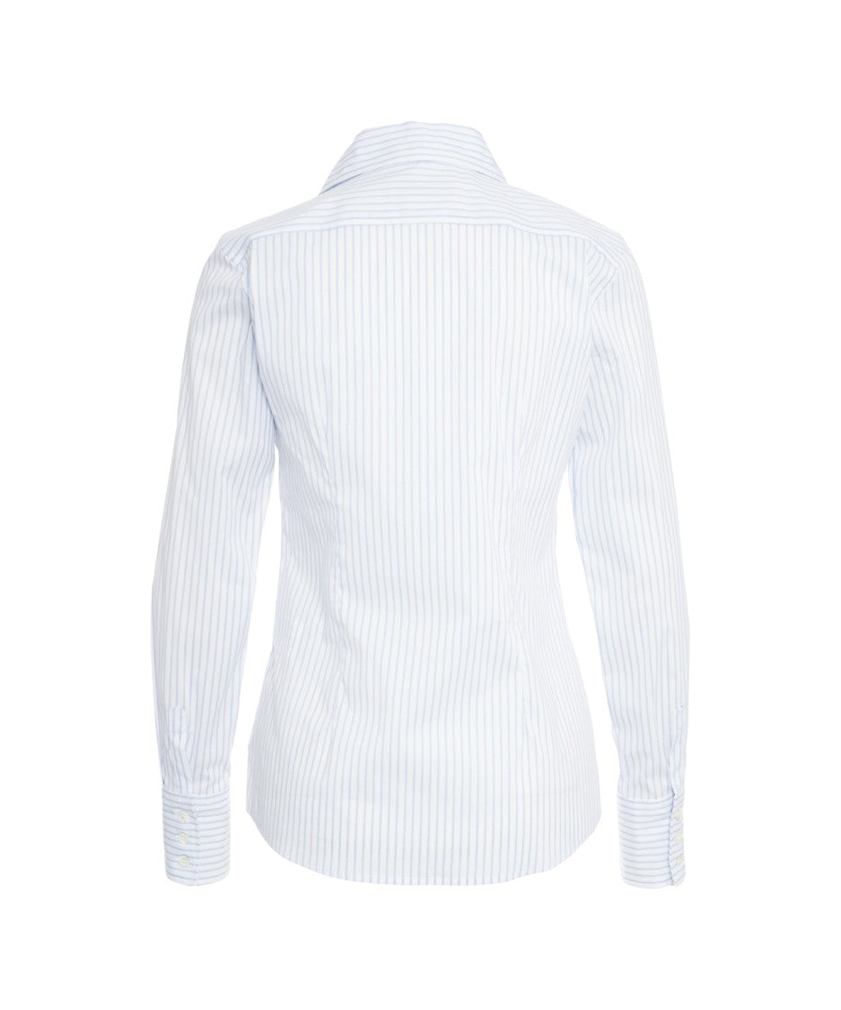 Grifoni Timeless Striped Shirt With Collar