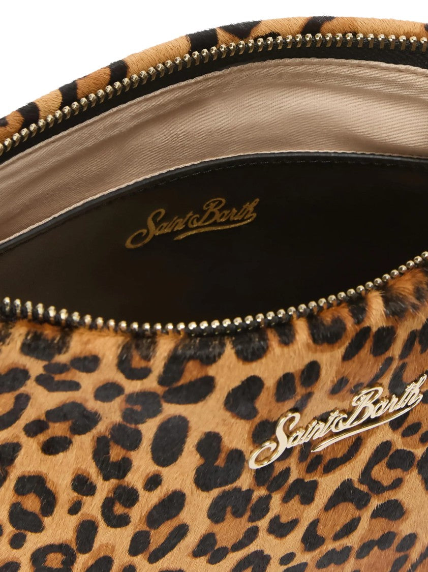 Mc2 Saint Barth Bold Leopard Print Handbag