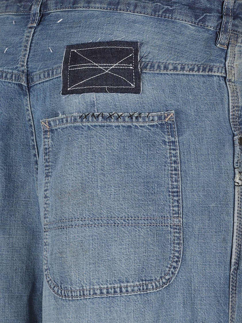 Maison Margiela Mid-Blue Straight-Leg Jeans With Classic Five-Pocket Design