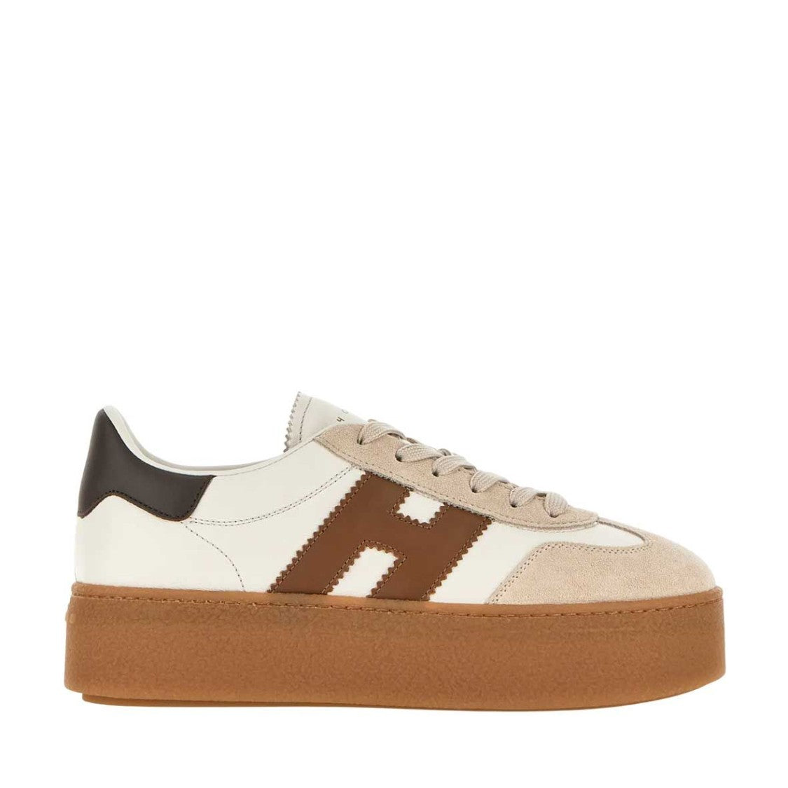 Hogan Elegant Lace-Up Sneakers With Suede Overlays
