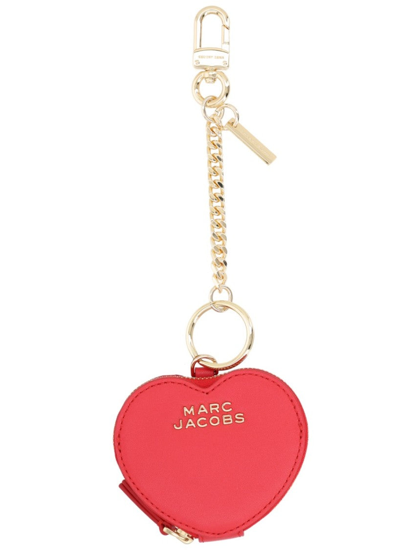 Marc Jacobs Red Heart Pouch Cow Leather Bag