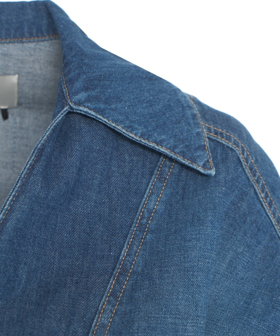 Elisabetta Franchi Denim Short Jumpsuit