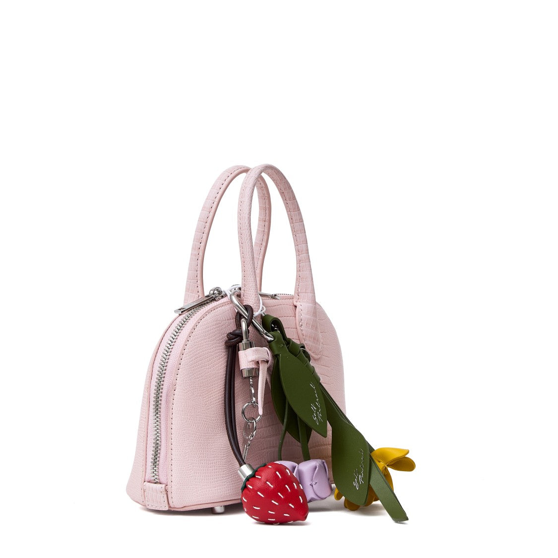 Self-Portrait Lizard-Embossed Leather Toast Mini Bag