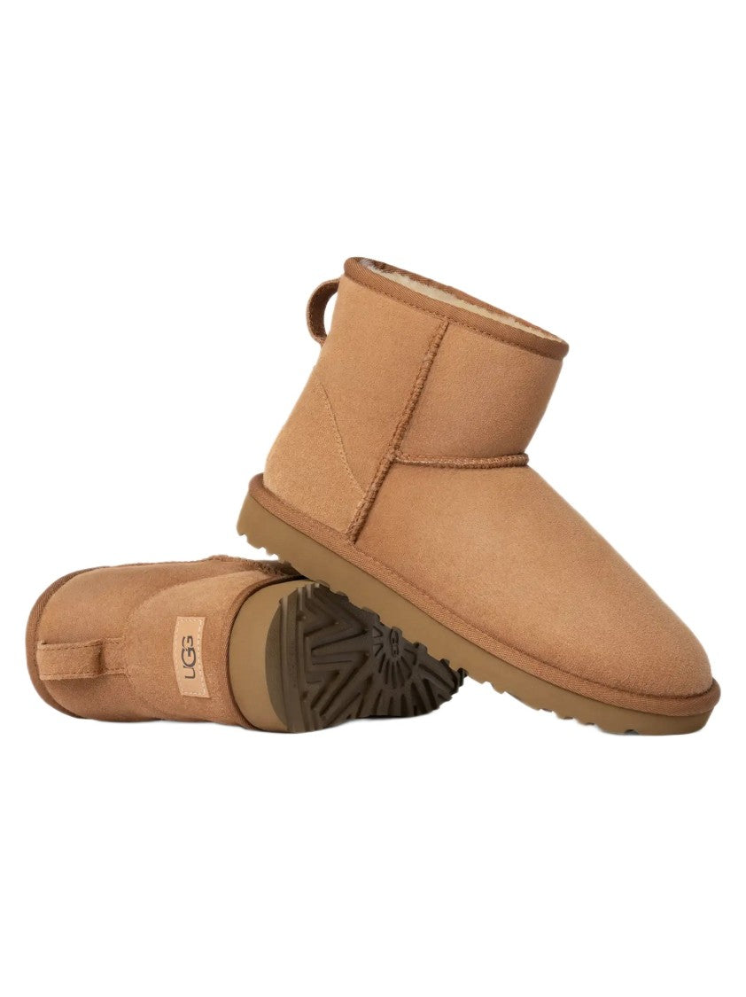 Ugg Suede Ankle Boots With Shearling Lining