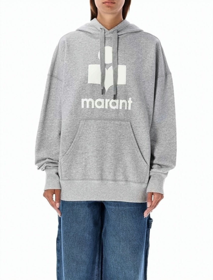 Isabel Marant Relaxed Fit Oversized Hoodie With Graphic Logo