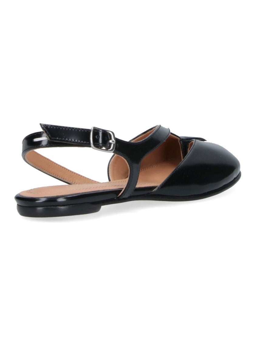 Maison Margiela "Tabi" Slingback Ballerinas Black