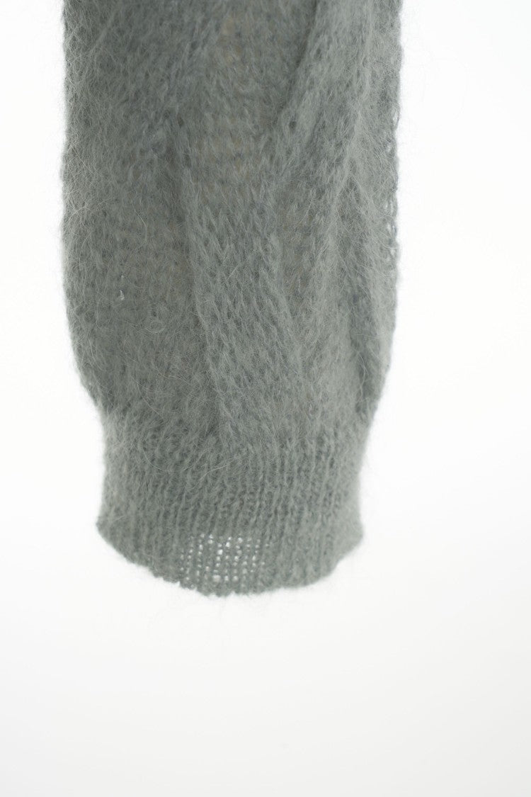 Semi Couture Cable-Knit Sweater With High Collar