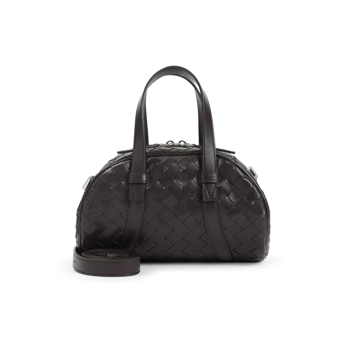 Bottega Veneta Jim Queen Small Black Leather Shoulder Bag