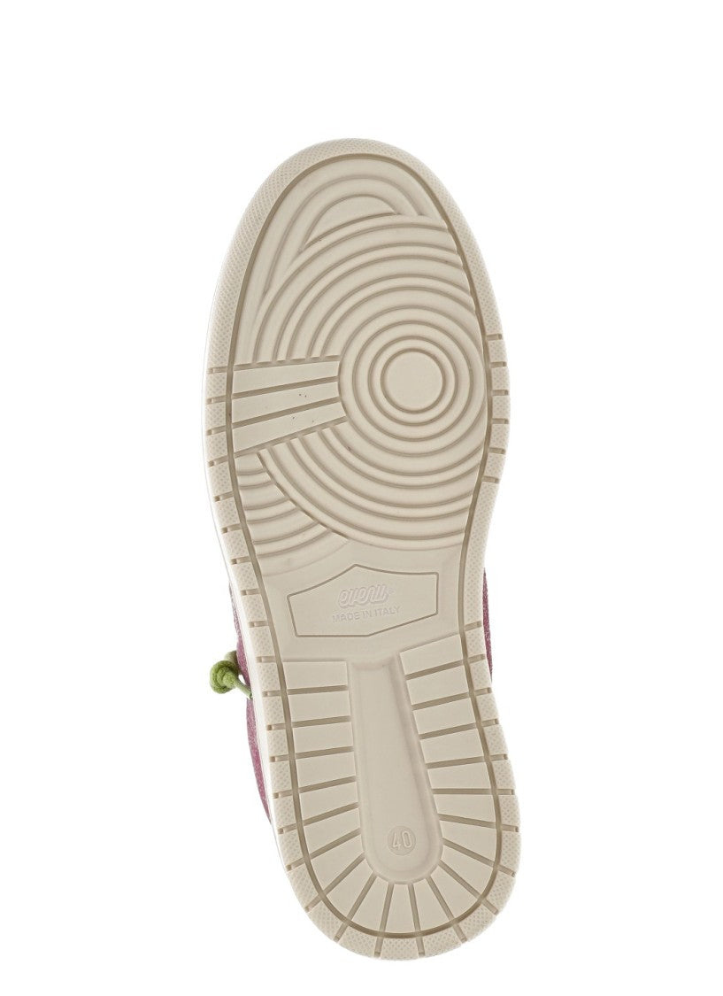Evenu Equal Fuchsia Suede Low-Top Sneakers
