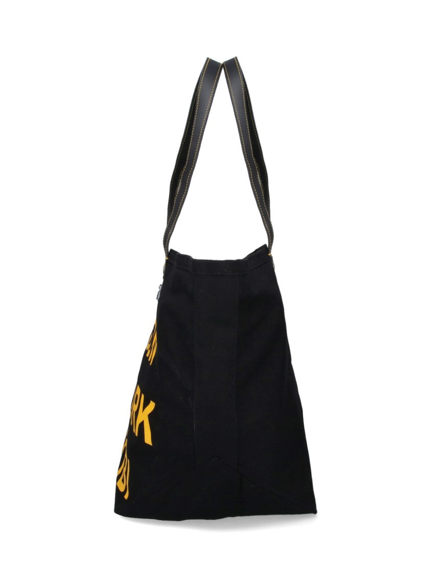 Vivienne Westwood Spacious Black Tote With City Graphic