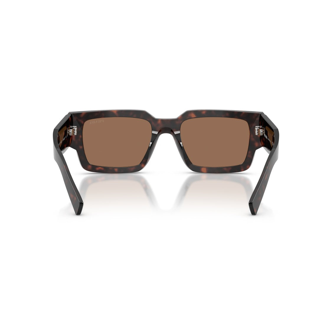 Prada 0Pr B17s Bold Rectangular Tortoiseshell Acetate Sunglasses