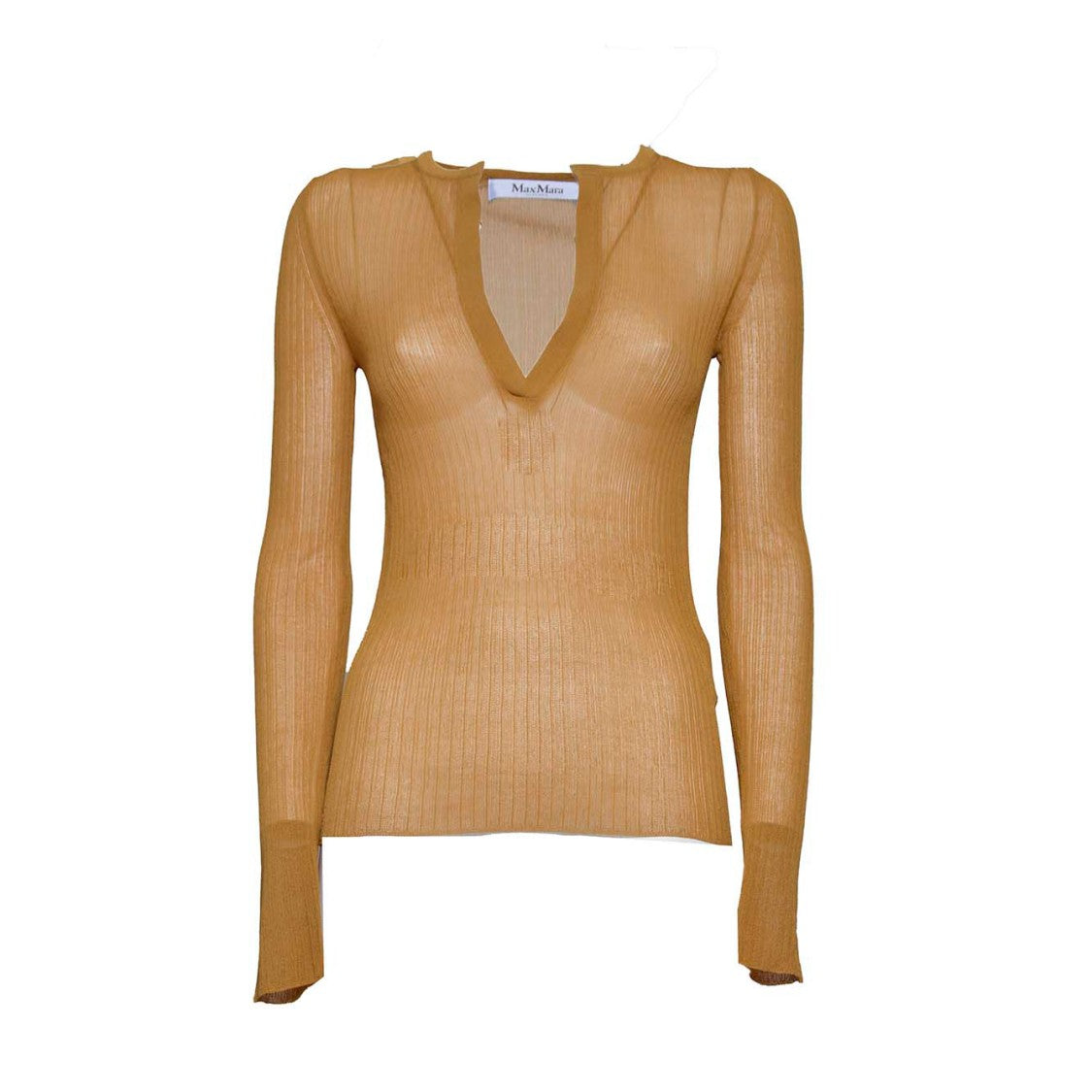 Max Mara Saggina Pullover In Black Silk Knit