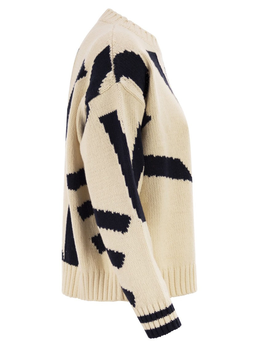 Max Mara Wkdcelebre - Patterned Cotton Crew Neck