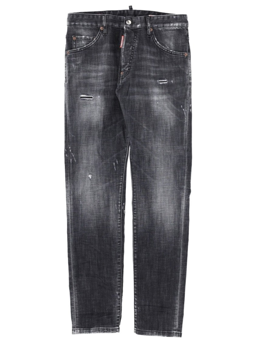 Dsquared2 Teddy Distressed Slim Jeans