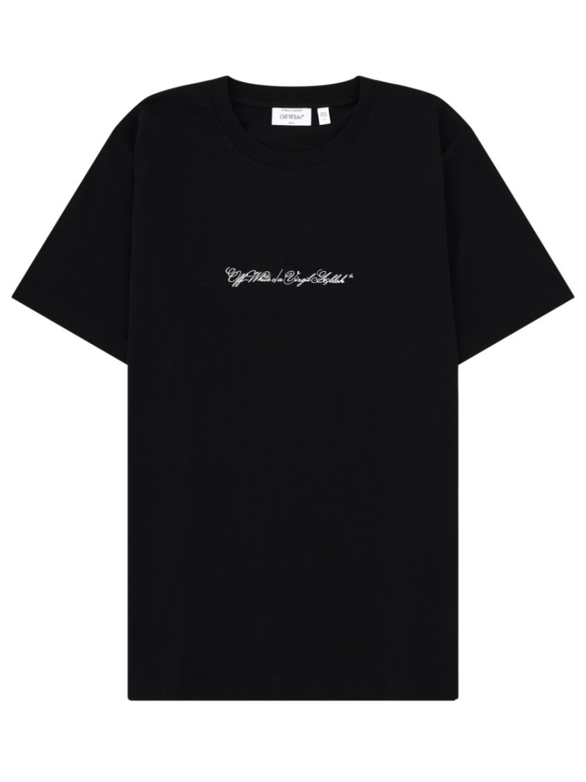 Off-White Black Abstract Arrow Back Graphic T-Shirt