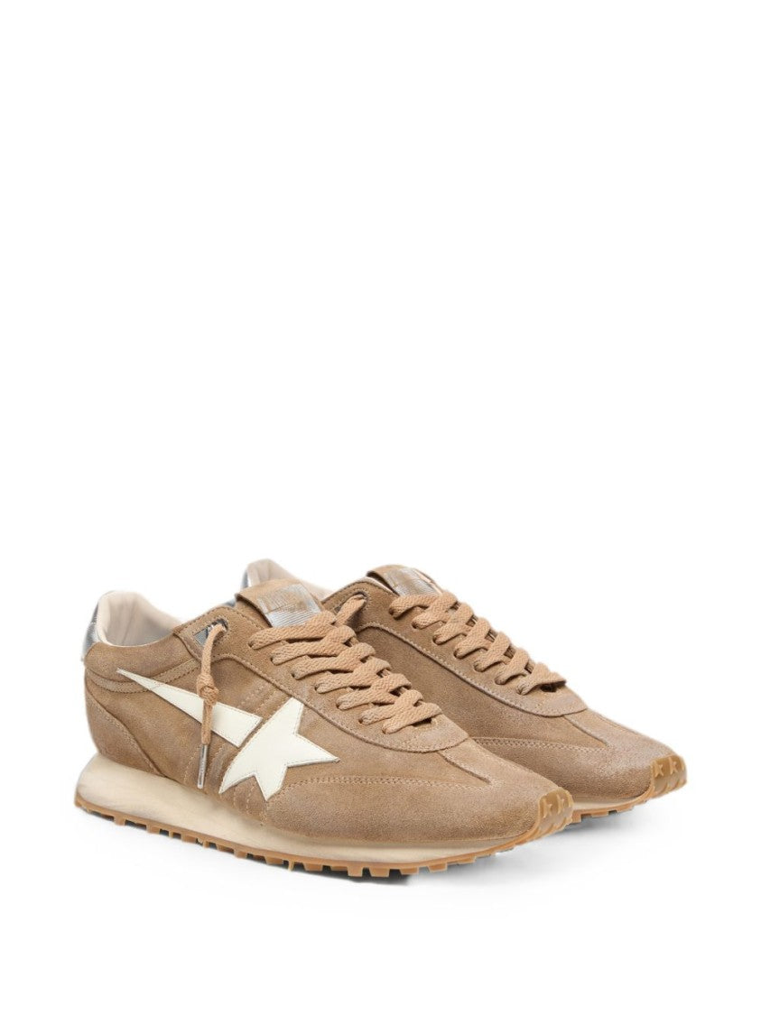 Golden Goose Low-Profile Star Detail Silk Nylon Sneakers