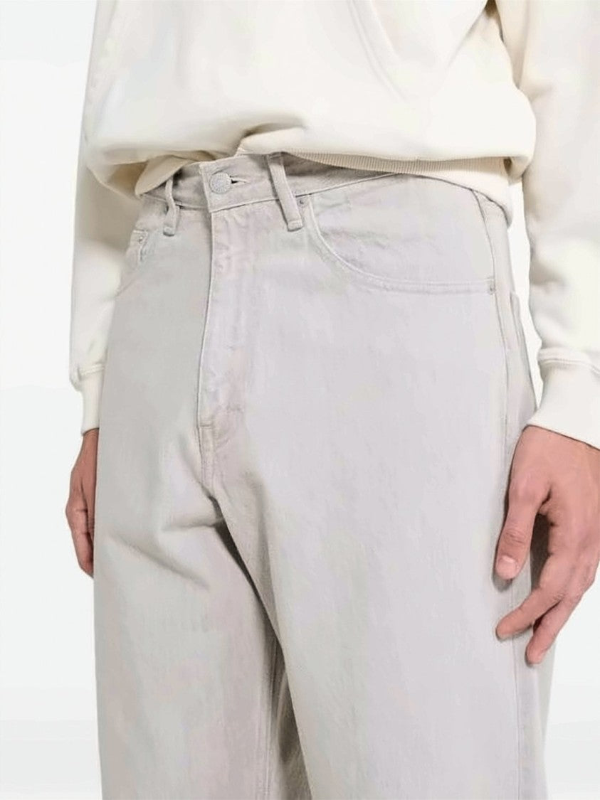 Auralee Relaxed Wide-Leg Denim Pants With Classic Five-Pocket Design
