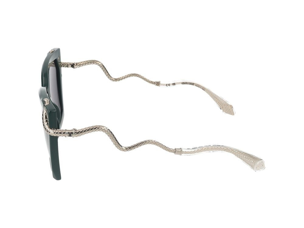 Roberto Cavalli Sunglasses Src034m D80x Shiny Turquoise 56/21/140