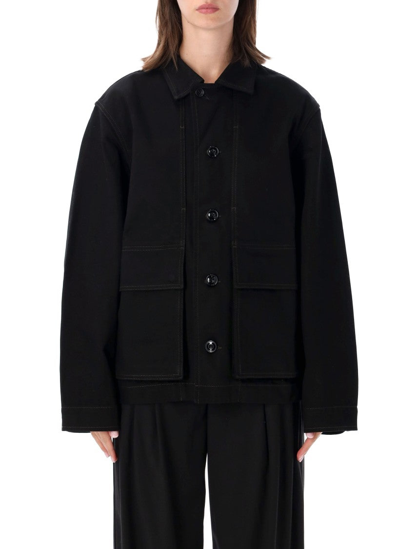 Lemaire Boxy Jacket Heavy Broken Twill Oversized Jacket