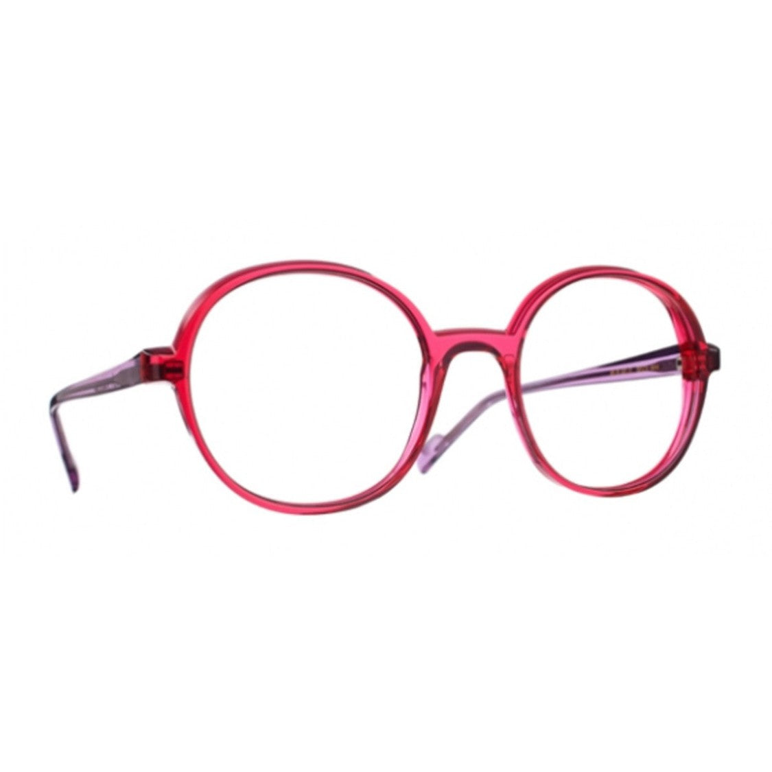 Caroline Abram Framboise Bisou Translucent Round Sunglasses