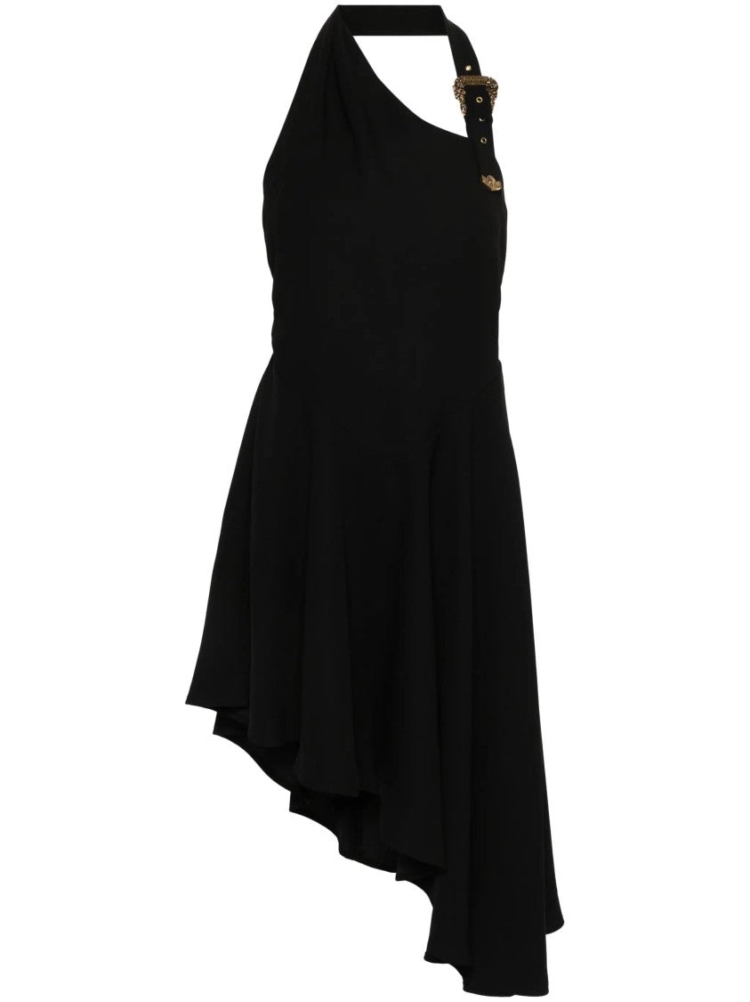 Versace Jeans Couture Engraved-Buckle Crepe Dress