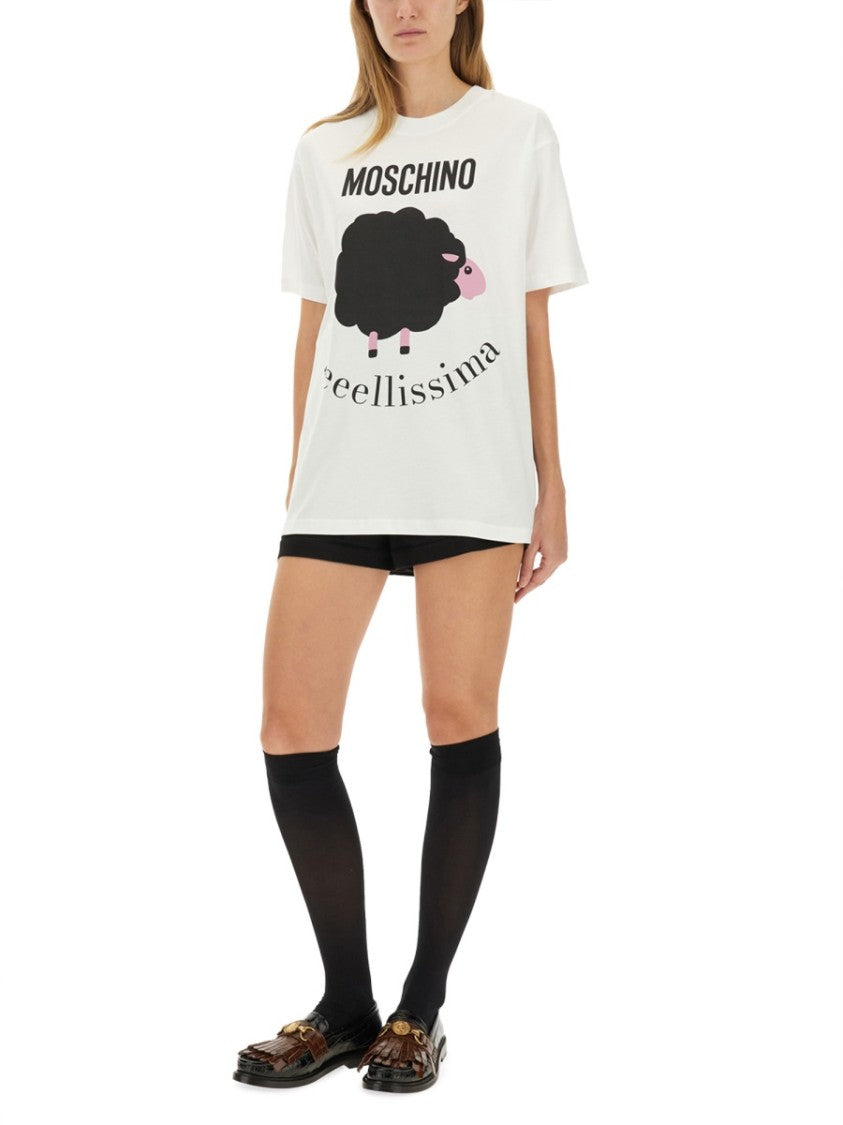 Moschino Relaxed-Fit Graphic Print T-Shirt