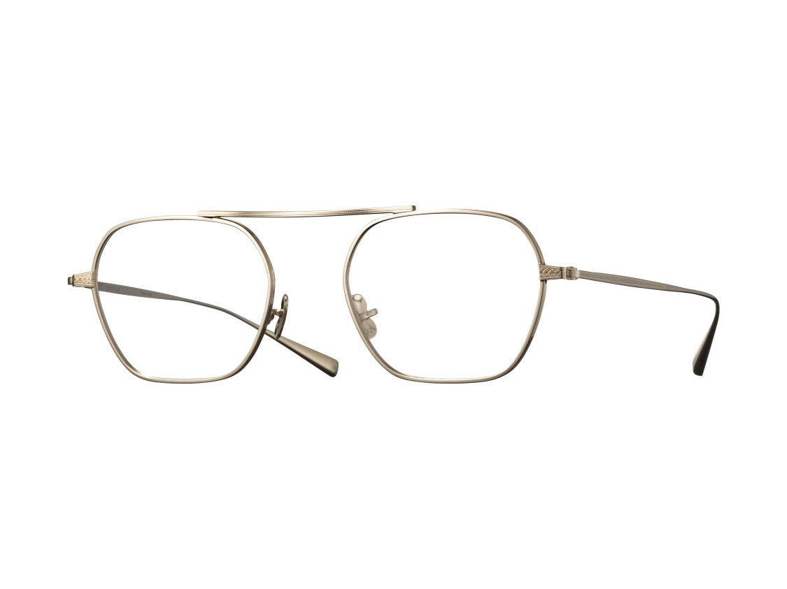 Eyevan Gold Stripes Rx Double Bridge Eyeglasses