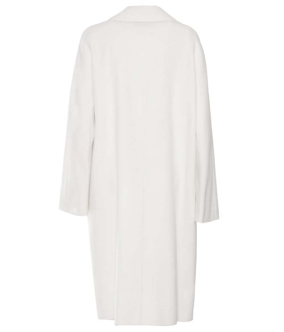 Max Mara Double-Breasted Minimalist Coat With Wide Lapel