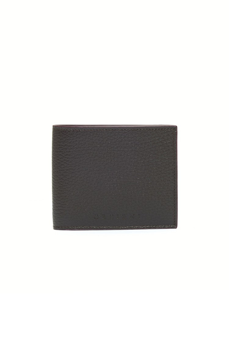 Orciani Leather Wallet With Contrasting Interior