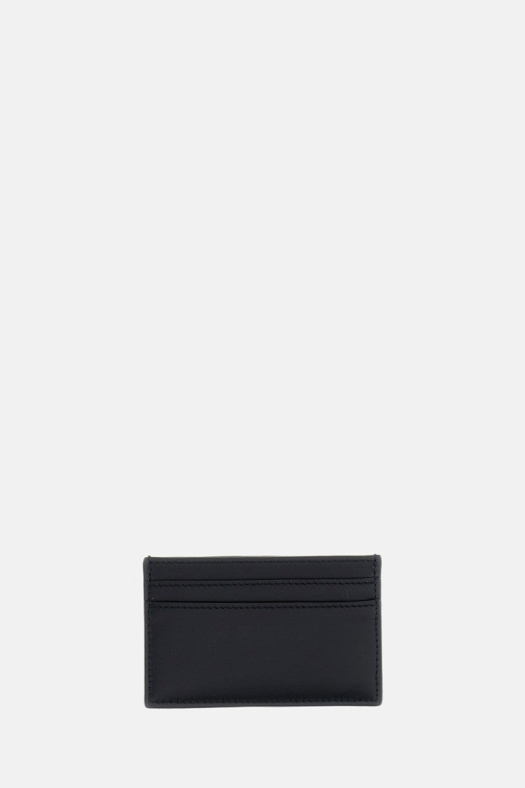 Alexander Mcqueen Leather Card Case With Multiple Compartments