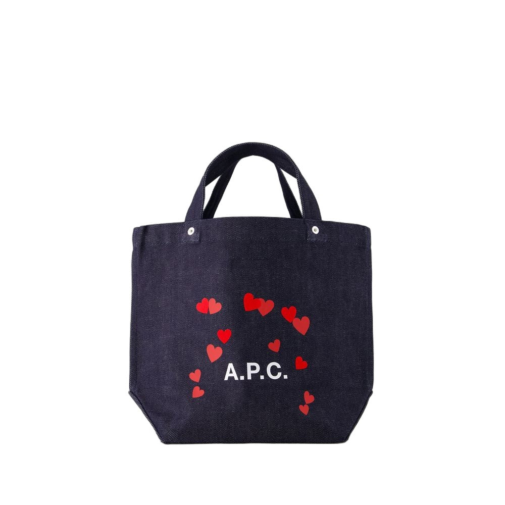 A.P.C. Thais Mini Blondie Shopper Bag - Cotton - Blue