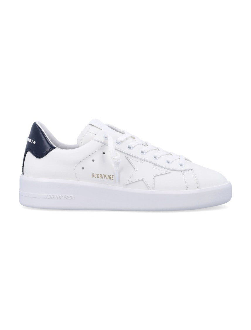 Golden Goose Pure Star Low-Top White Leather Sneakers