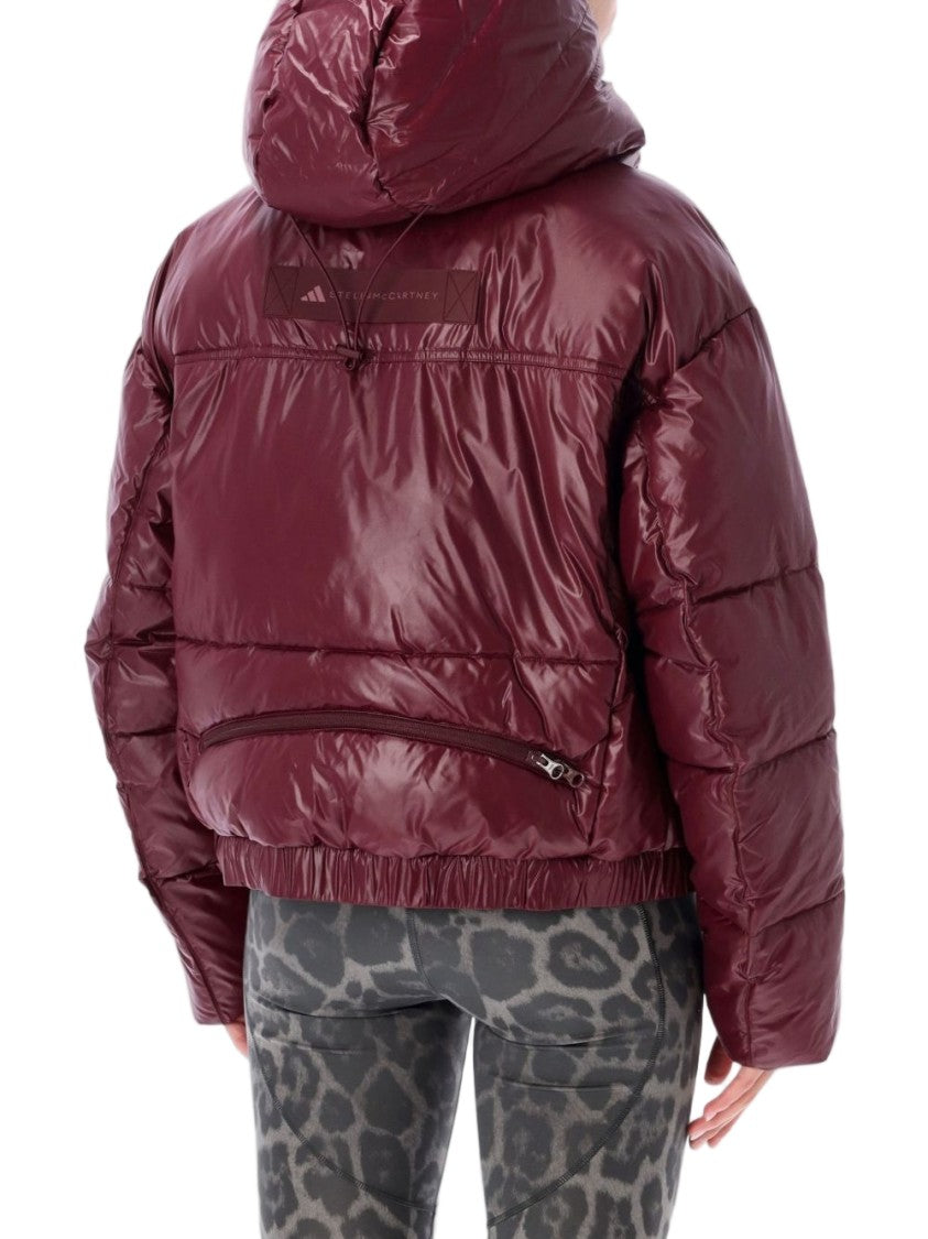 Adidas By Stella Mccartney High Collar Quilted Puffer Down Jacket