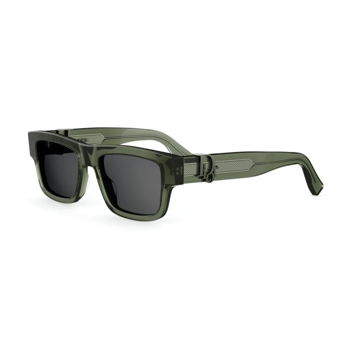 Dior Oblique S3i Translucent Rectangular Frame Sunglasses