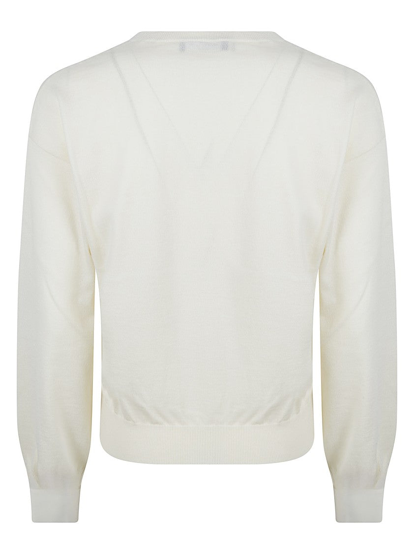 Fabiana Filippi Wool/Cotton Crew-Neck Cardigan