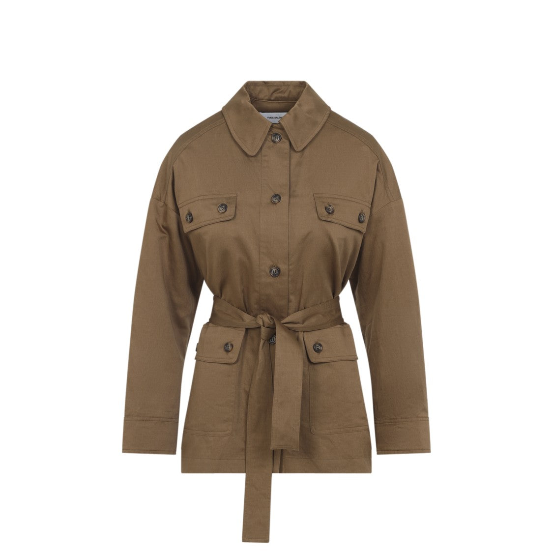 Yves Salomon Nude & Neutrals Cotton Blend Jacket