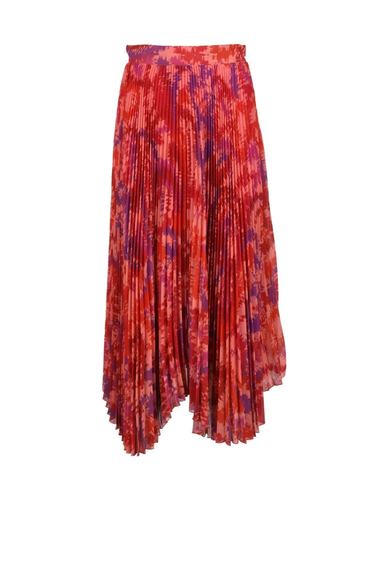 Dondup Pleated Skirt - Orange/Red