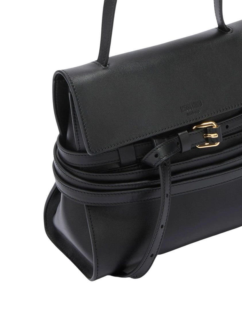 Moschino Borsa Nappa Leather Shoulder Bag