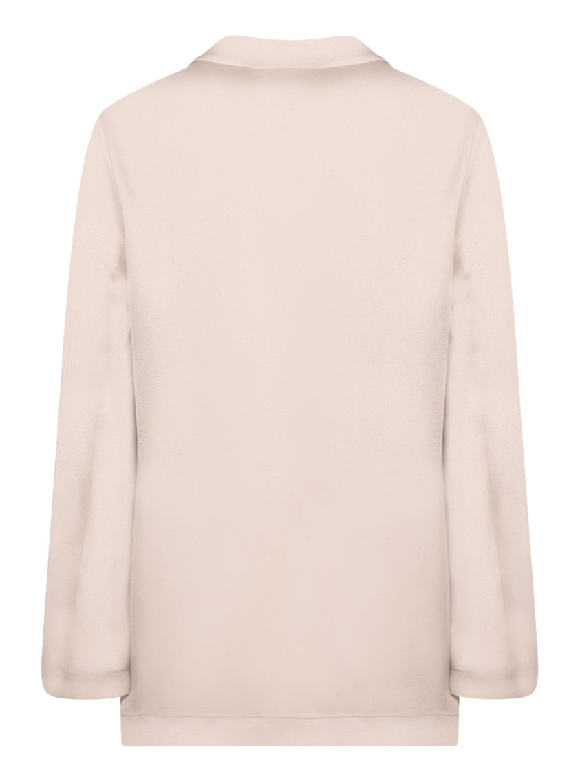 Herno Sophisticated Beige Satin Jacket