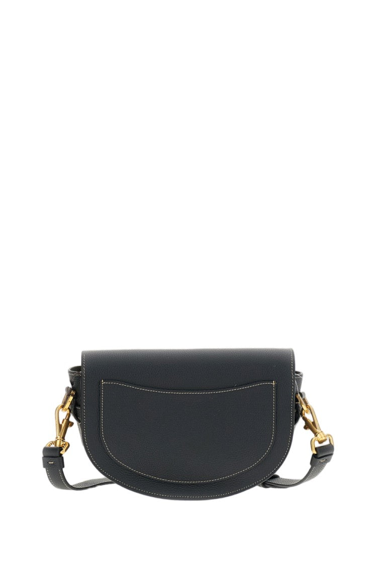Tod's Black Leather Half Moon Tim Shoulder Bag