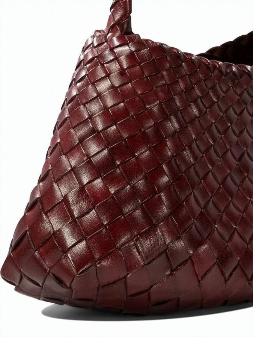 Dragon Diffusion Mini Shoulder Bag With Woven Buffalo Leather Design