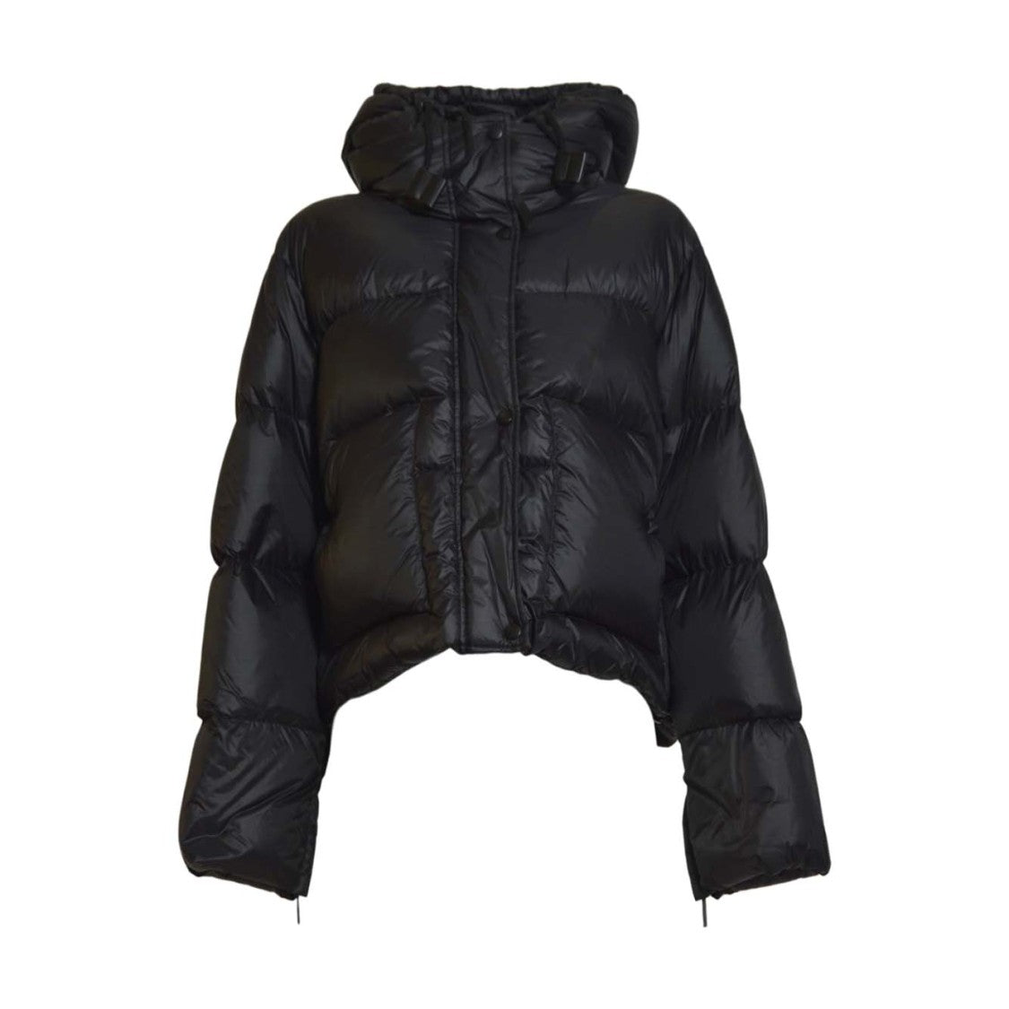 Solotre Tailored Black Coat With Structured Fit