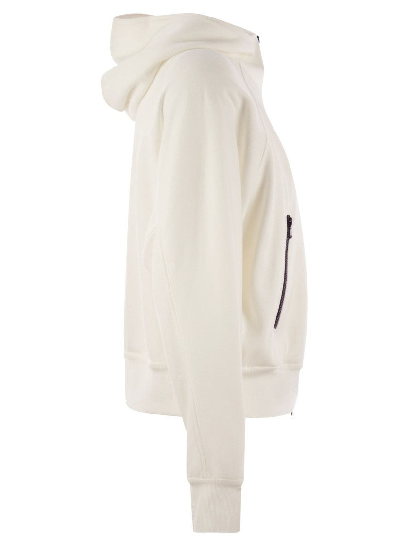 Brunello Cucinelli Hooded Techno Cotton Pique Topwear