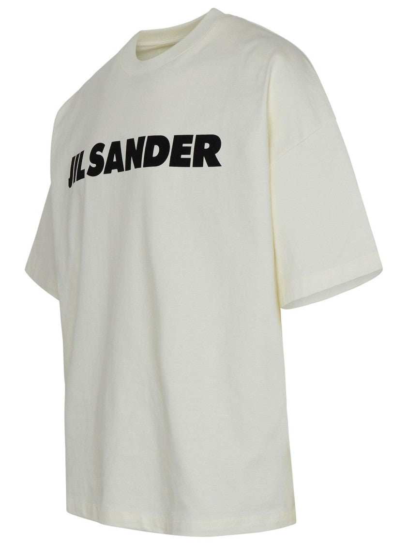 Jil Sander Ivory Cotton T-Shirt
